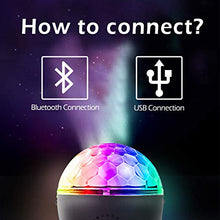 Carica l&#39;immagine nel visualizzatore di Gallery, BACKTURE Luci da Palco, Discoteca LED Bluetooth con Telecomando e USB...
