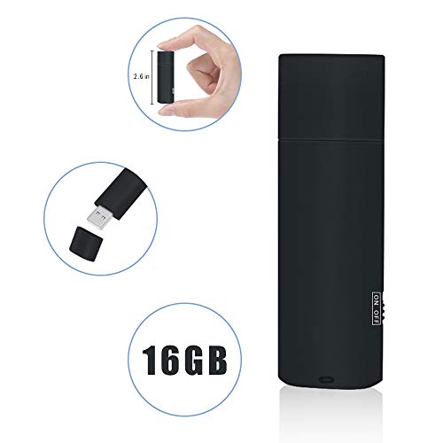 Mini Registratore Vocale Spia, Ricaricabile USB| 20 ore di Registrazione |...