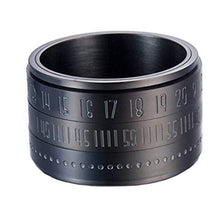 Carica l&#39;immagine nel visualizzatore di Gallery, HIJONES Squillare Numeri Arabi Blu Nottilucenti Rotanti Uomini Acciaio Nero - Ilgrandebazar