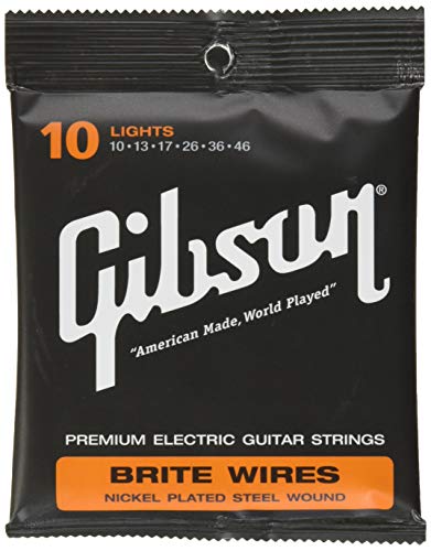 Gibson Gear SEG-700L Brite Wires Corde per Chitarra Elettrica, Sottili 10-46 - Ilgrandebazar