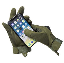 Carica l'immagine nel visualizzatore di Gallery, Guanti Militari Tattici Touch Screen Estivi da Moto XL, Verde militare