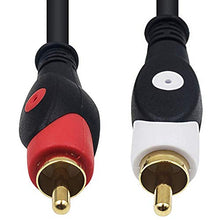 Carica l'immagine nel visualizzatore di Gallery, Duttek 5 ft/1.5 m 2 * 6.35 mm 1/Cavo Audio Jack da 10,2 cm Stereo Maschio...