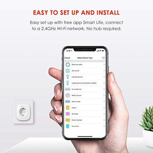 Presa Smart WiFi 16A 3680W TECKIN Intelligente Energy Monitor...