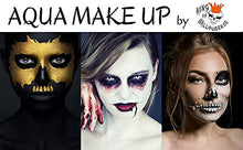 Carica l'immagine nel visualizzatore di Gallery, Trucco Acqua Premium con Spugna per Feste per Bambini Feste a Tema Carnevale di Halloween Zombie vampiri Clown Bianca