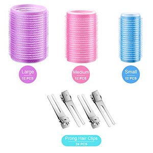 60 Pezzi Auto Grip Bigodino Capelli E Clip 36 Grande Medio Piccolo Auto... - Ilgrandebazar