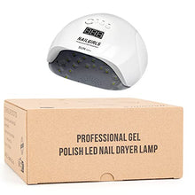 Carica l&#39;immagine nel visualizzatore di Gallery, Nailgirls Lampade UV Per Unghie, 150W Portatile Asciuga Smalto Fornetto per Manicure/Pedicure,Sensore Di Avvio Automatico LED UV,4 Modalità Timer,Display LCD