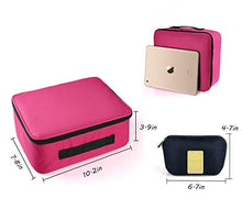 Carica l&#39;immagine nel visualizzatore di Gallery, DIMJ Porta Trucchi da Viaggio, Borsa Trucco Professionale Beauty Case Rosa