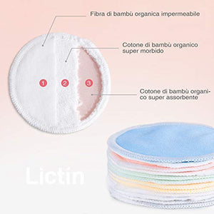 Lictin 12 Pezzi Coppette Assorbilatte Lavabili - Versione Diametro:10 cm - Ilgrandebazar