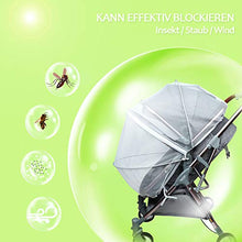 Carica l'immagine nel visualizzatore di Gallery, Fengzio Zanzariera Passeggino Universale con Elastico e Chiusura Lampo extra...