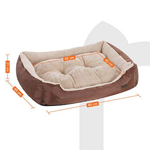 FEANDREA Cuccia Letto per Cani Reversibile, 85 x 65 x 21 cm, 85 x 65 x 21 cm - Ilgrandebazar