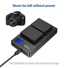 Carica l&#39;immagine nel visualizzatore di Gallery, Miady, set di 2 batterie LP-E10 e caricabatterie per fotocamera compatibile...