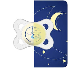 Carica l'immagine nel visualizzatore di Gallery, MAM 512711 - Ciuccio"Night" in lattice per maschietti da 0 a 6 mesi, senza...