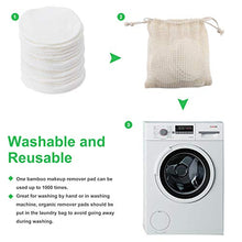 Carica l&#39;immagine nel visualizzatore di Gallery, DAPHOME Dischetti Struccanti Lavabili in Bambù Struccanti...
