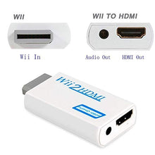 Carica l&#39;immagine nel visualizzatore di Gallery, Goldoars Convertitore da Wii a HDMI Adattatore a 720P/1080P e Bianco