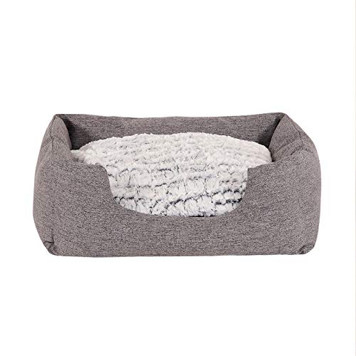 Dibea Cuccia letto per cani 60 x 50 cm (L x L, dimensioni esterne), Grigio - Ilgrandebazar