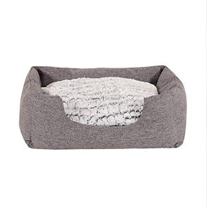 Dibea Cuccia letto per cani 60 x 50 cm (L x L, dimensioni esterne), Grigio - Ilgrandebazar