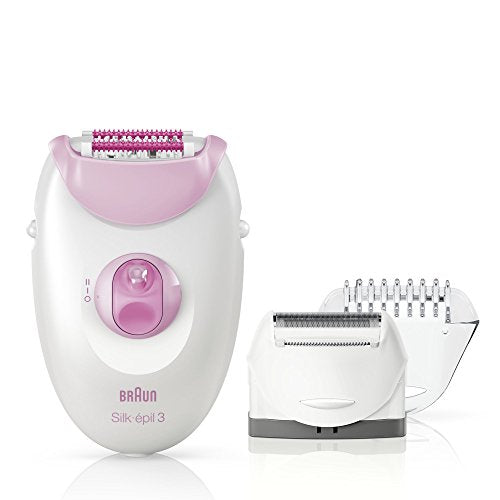 Braun 3-270 Silk-épil 3 Epilatore con Cavo e 3 Accessori, Rosa Multicolore - Ilgrandebazar