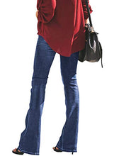 Carica l'immagine nel visualizzatore di Gallery, Aleumdr Jeans Donna Skinny Elasticizzati a Zampa small(EU25-26), Blu - Ilgrandebazar