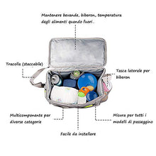 Carica l'immagine nel visualizzatore di Gallery, VigoRise Borsa da Pranzo per Passeggino Universale Portaoggetti con...