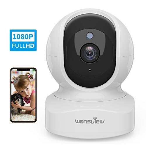 Telecamera di Sorveglianza WiFi, Wansview FHD 1080P Videocamera IP Bianco - Ilgrandebazar