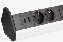 Carica l&#39;immagine nel visualizzatore di Gallery, Presa ad angolo 2x Schuko, USB per cucina, ufficio, mobili. con...