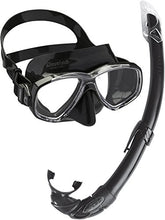 Carica l&#39;immagine nel visualizzatore di Gallery, Cressi Perla Mare Premium, Scuba Maschera Snorkel Set, Prodotto in Nero