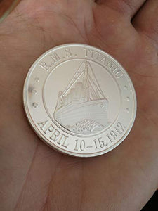 Moneta da collezione Titanic bianca commemorativa e