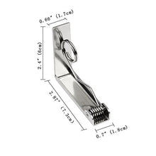 Carica l&#39;immagine nel visualizzatore di Gallery, ZoomSky Tovaglia Clips 4 Pezzi Picnic Tovaglietta da Tavolo in Acciaio Inox...