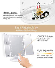 Carica l&#39;immagine nel visualizzatore di Gallery, HAMSWAN Specchio Trucco, Ingranditore da Trucco con 21 Bianco 21LEDs - Ilgrandebazar