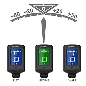 ammoon AT-07 Accordatore Cromatico a Pinza con schermo LCD 360° - Ilgrandebazar