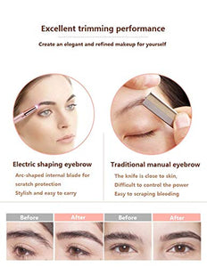 Elettrica Epilatore Sopracciglia, Brows Trimmer Rasoio Per Sopracciglia Rosa