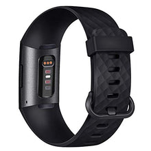 Carica l&#39;immagine nel visualizzatore di Gallery, AK Cinturino per Fitbit Charge 3 Edizione Speciale S, 01 nero