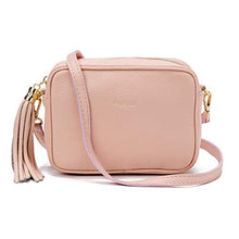 Carica l'immagine nel visualizzatore di Gallery, Parubi, Borsa Donna a Tracolla, In Vera Pelle Grana Dollaro, Made Rosa Cipria