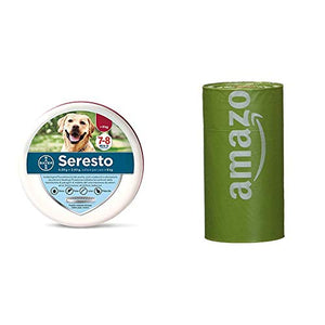 Seresto Collare Cani Medio/Grande > 8 kg, 70 cm & AmazonBasics Sacchetti...