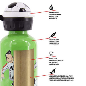 SIGG Footballcamp Borraccia bambini (0,4l), alluminio con chiusura...