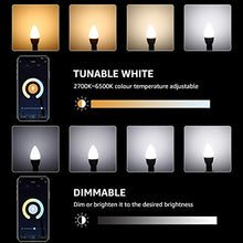 Carica l&#39;immagine nel visualizzatore di Gallery, LE Alexa E14 LED Lampadina WiFi, 4.5W (=40W), Bianco Caldo e Freddo (2700K -...
