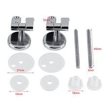 Carica l'immagine nel visualizzatore di Gallery, Zerodis Cromato Sedile Cerniere 2PCS Bagno Sostituzione con... - Ilgrandebazar