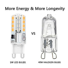 Carica l&#39;immagine nel visualizzatore di Gallery, Lampadina LED G9, 5W 32x2835 SMD Risparmio Energetico Bianco Caldo 3000k