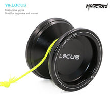 Carica l&#39;immagine nel visualizzatore di Gallery, Pro Responsive Yoyo per principianti Magicyoyo V6 LOCUS SPAZIO Matt nero - Ilgrandebazar