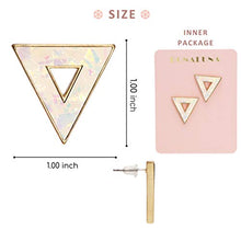 Carica l&#39;immagine nel visualizzatore di Gallery, BONALUNA Da Donna Geometrica Cornice Cavi con Mano Glitter Crema Triangle - Ilgrandebazar