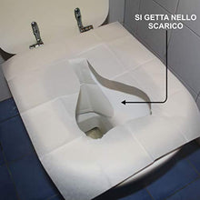 Carica l&#39;immagine nel visualizzatore di Gallery, Copriwater Usa e Getta Bio in Carta Super Resistente Coprisedili WC Monouso...