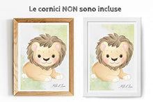 Carica l&#39;immagine nel visualizzatore di Gallery, Stampe per Cameretta Bambini 4 Poster di Simpatici Cuccioli