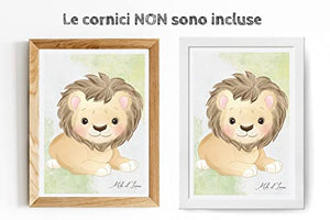 Stampe per Cameretta Bambini 4 Poster di Simpatici Cuccioli