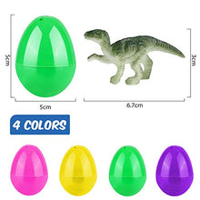 Carica l&#39;immagine nel visualizzatore di Gallery, Weeygo Uova di Pasqua, 24 Decorative Plastica con Mini Dinosauri e... - Ilgrandebazar