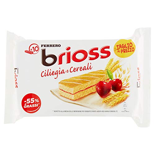 Ferrero Brioss Ciliegia, confezione da 10 merendine - 280 gr