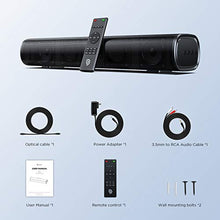Carica l&#39;immagine nel visualizzatore di Gallery, BOMAKER Tapio I Mini Soundbar Bluetooth 5.0 Wireless, 16&#39;&#39; con DSP Black