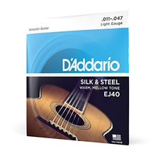 Carica l&#39;immagine nel visualizzatore di Gallery, D&#39;Addario EJ40 Set Corde Acustica Silk And Steel Folk - Ilgrandebazar
