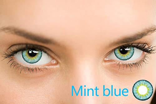 Lenti a contatto colorate,senza diottrie,morbide,durano fino a 12 mesi - Blu - Ilgrandebazar