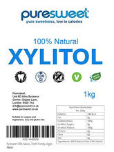Carica l&#39;immagine nel visualizzatore di Gallery, Puresweet 100% naturale xilitolo 1 kg di zucchero alternativo, non OGM,...