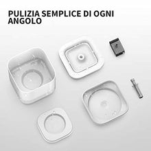 Carica l&#39;immagine nel visualizzatore di Gallery, PETKIT CYBERTAIL Fontanella per Gatti, Fontanella per Gatti Senza Fili,25dB Silenziosa,Fontanella per Cani,con Luci A LED,3.0 Aggiornare l&#39;elemento Filtrante,Pompa dell&#39;Acqua Senza Fili,1.8 L